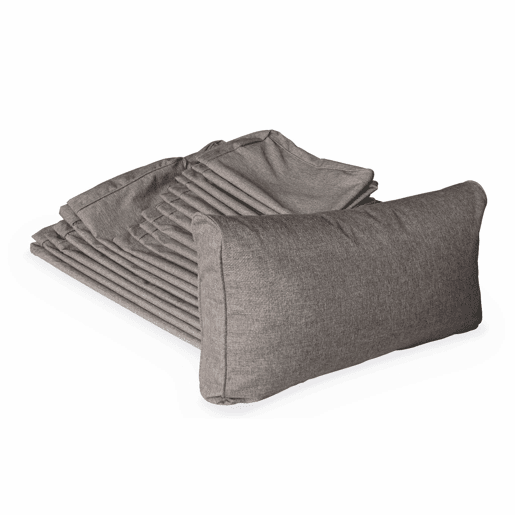 Capas de almofada para mobiliário de jardim, Venezia, Cizento manchado, 140x70x12 cm