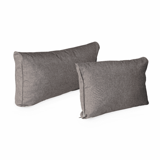 Capas de almofada para mobiliário de jardim, Venezia, Cizento manchado, 140x70x12 cm