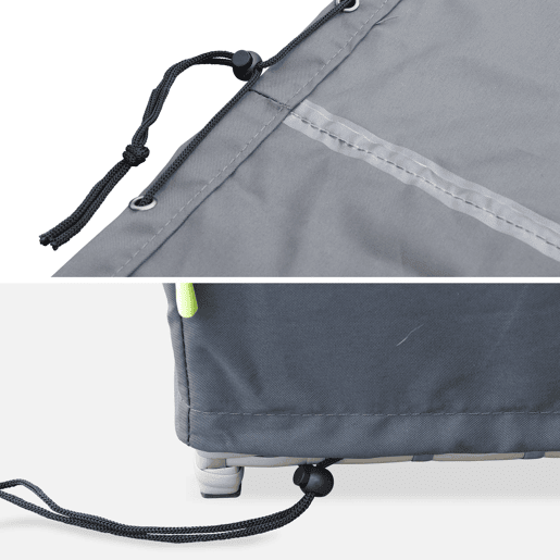 Cobertura protetora para mobiliário de jardim Cubo, Vabo e Vasto 10, Cubo 10  Vasto 10  Vabo 10, Cinza escuro, 172x112x70 cm