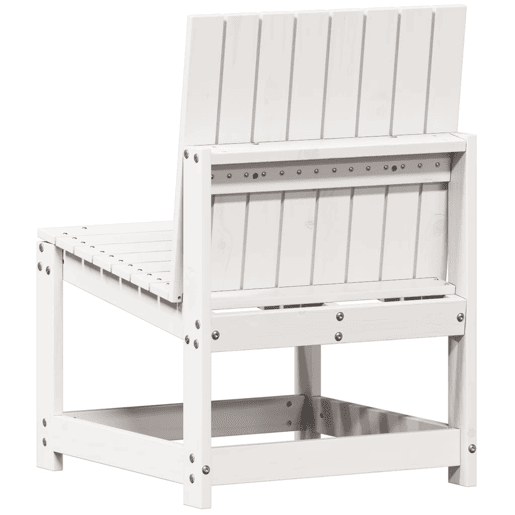 vidaXL 3 pcs conjunto lounge de jardim madeira de pinho maciça branco vidaXL 3 pcs conjunto lounge de jardim madeira de pinho maciça branco