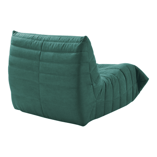 Poltrona de chão Kodsø microfibra 75x90x100 cm Verde en.casa