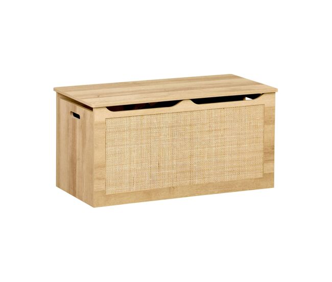 Baúl infantil ideal para juguetes, boheme kids, natural, 80x40x40 cm