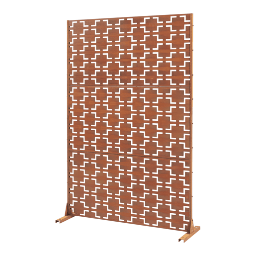 Parede divisória Basciano aço 180x120cm - Marrom enferrujado casa.pro