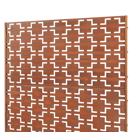 Parede divisória Basciano aço 180x120cm - Marrom enferrujado casa.pro