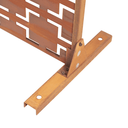 Parede divisória Basciano aço 180x120cm - Marrom enferrujado casa.pro