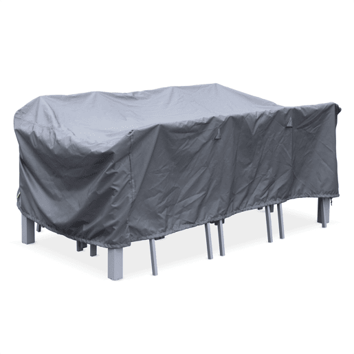 Cobertura protetora para mesa de jardim Philadelphia e Capua, Philadelphie  Capua, Cinza escuro, 202x124x69 cm