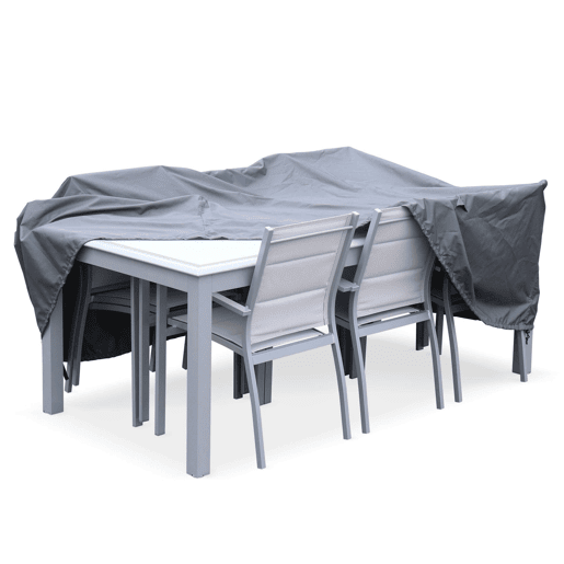 Cobertura protetora para mesa de jardim Philadelphia e Capua, Philadelphie  Capua, Cinza escuro, 202x124x69 cm