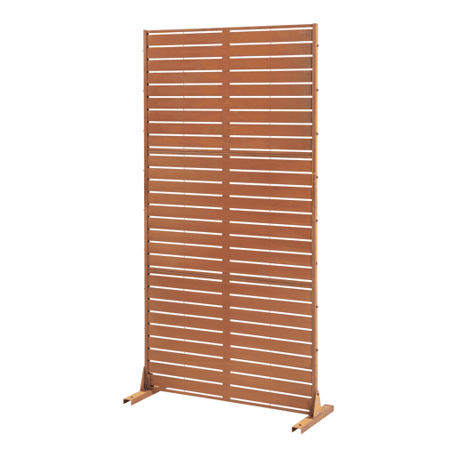 Divisória Nodepp em aço corten 180x90 cm Ferrugem nobre casa.pro Divisória Nodepp em aço corten 180x90 cm Ferrugem nobre casa.pro