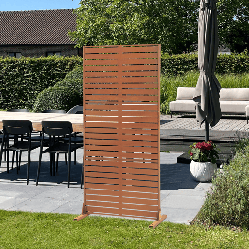 Divisória Nodepp em aço corten 180x90 cm Ferrugem nobre casa.pro Divisória Nodepp em aço corten 180x90 cm Ferrugem nobre casa.pro