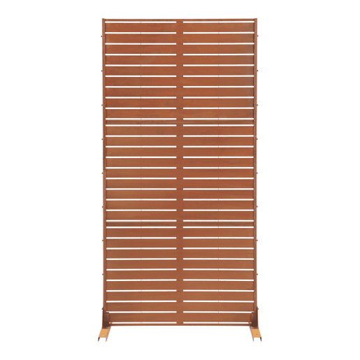 Divisória Nodepp em aço corten 180x90 cm Ferrugem nobre casa.pro Divisória Nodepp em aço corten 180x90 cm Ferrugem nobre casa.pro