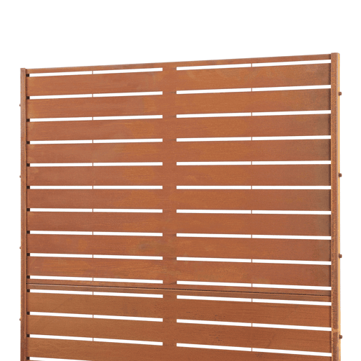 Divisória Nodepp em aço corten 180x90 cm Ferrugem nobre casa.pro Divisória Nodepp em aço corten 180x90 cm Ferrugem nobre casa.pro