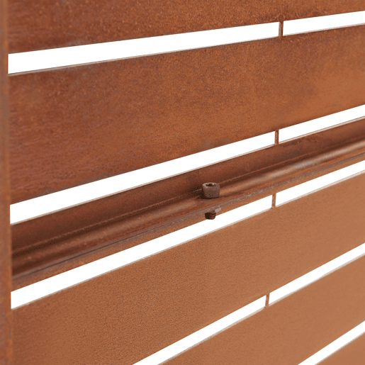 Divisória Nodepp em aço corten 180x90 cm Ferrugem nobre casa.pro Divisória Nodepp em aço corten 180x90 cm Ferrugem nobre casa.pro