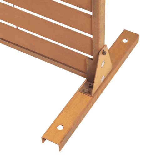 Divisória Nodepp em aço corten 180x90 cm Ferrugem nobre casa.pro Divisória Nodepp em aço corten 180x90 cm Ferrugem nobre casa.pro