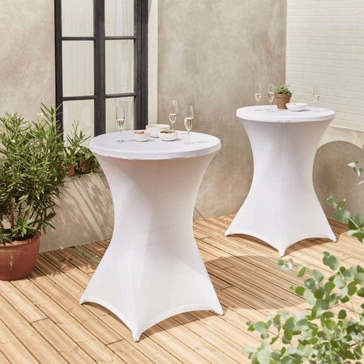 Cobertura protetora de pé, set de 2, Gala x2, Branco, 80x80x110 cm