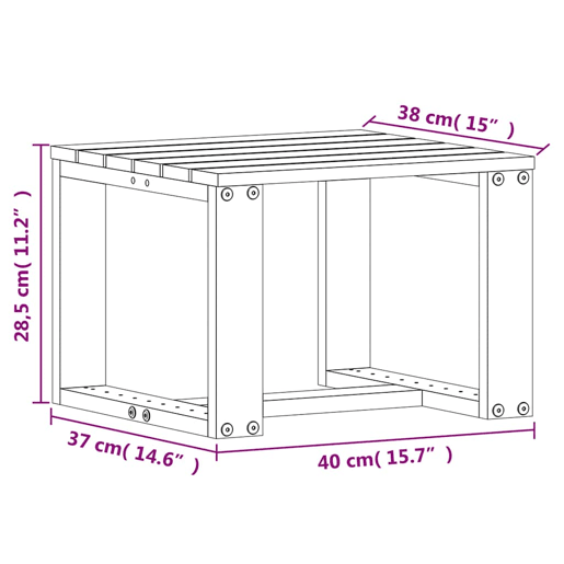 vidaXL 3 pcs conjunto lounge de jardim pinho maciço castanho-mel