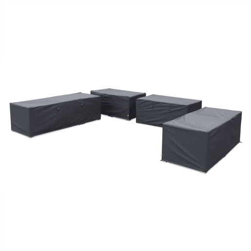 Cobertura protetora para mobiliário de jardim Tripoli, Verona, Tripoli  Verona, Cinza escuro, 223x83x66 cm