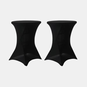 Cobertura protetora de pé, set de 2, Gala x2, Preto, 80x80x110 cm