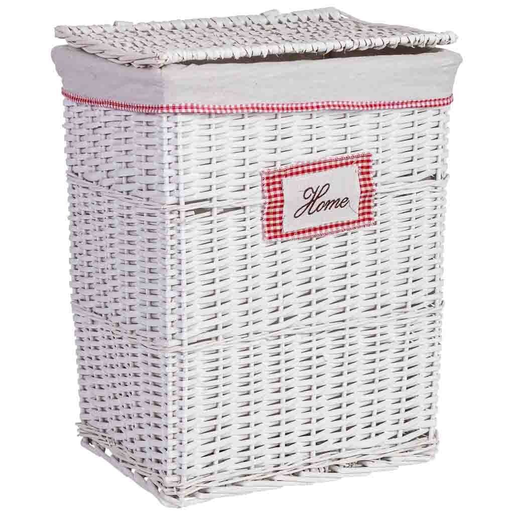 Cesto de ropa de mimbre