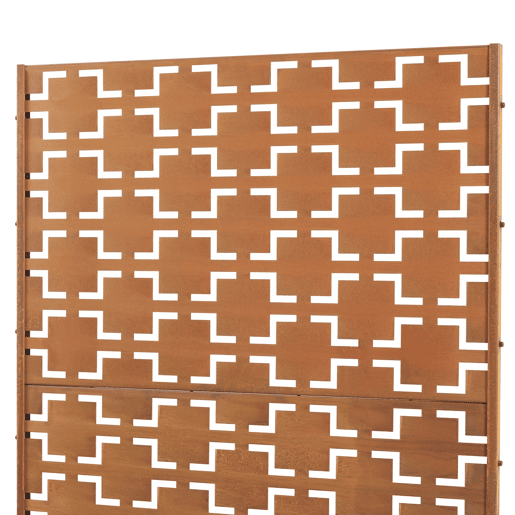 Parede divisória Basciano aço 180x90cm - Marrom enferrujado casa.pro