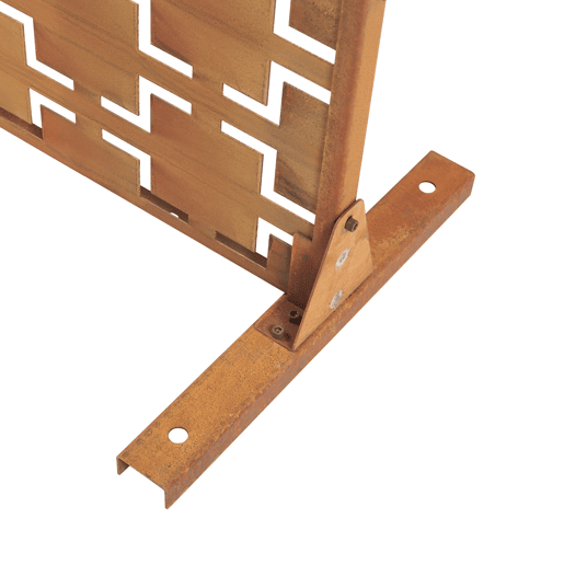 Parede divisória Basciano aço 180x90cm - Marrom enferrujado casa.pro