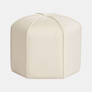 Pufe WISHEK Veludo Creme claro 45 cm 45 cm 42 cm