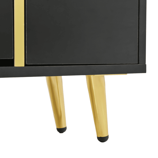 Sapateira LED moderna - aspeto brilhante - Preto