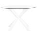 Beliani Mesa redonda MALETTO 120x120 Beliani Mesa redonda MALETTO 120x120 Blanco