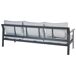 Beliani Sofá de jardín Aluminio KIATO Beliani Sofá de jardín Aluminio KIATO Gris Claro