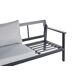 Beliani Sofá de jardín Aluminio KIATO Beliani Sofá de jardín Aluminio KIATO Gris Claro