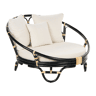 Cama de jardim ROSSANO Rattan Preto