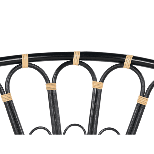 Cama de jardim ROSSANO Rattan Preto