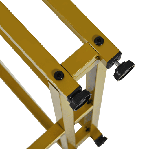 Mesa de jantar - tampo em mármore - pés em metal dourado - 120x70cm - Branco e dourado