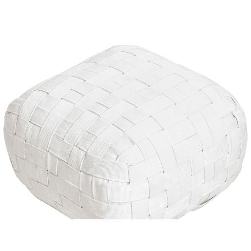 Pufe BODLA Branco 50 cm 50 cm 30 cm Pufe BODLA Branco 50 cm 50 cm 30 cm