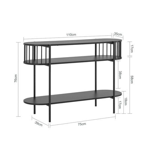 Mesa de consola Mesa de entrada FSB90-SCH SoBuy