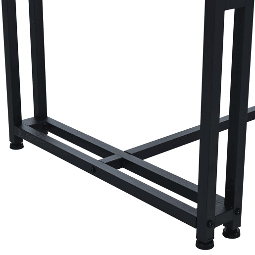 Mesa de jantar - tampo em mármore - pés em metal preto - 140x80cm - Preto e branco