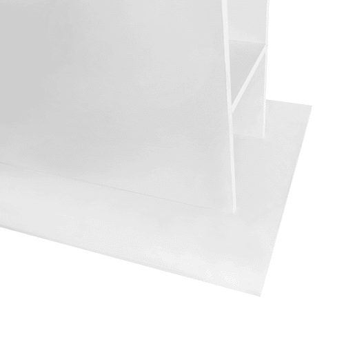 Mesa de jantar moderna extensível com arrumação por baixo - Branco