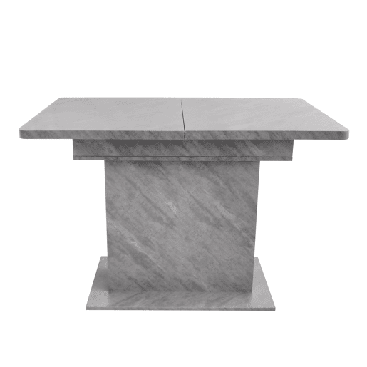 Mesa de jantar moderna extensível com arrumação por baixo - Cinzento