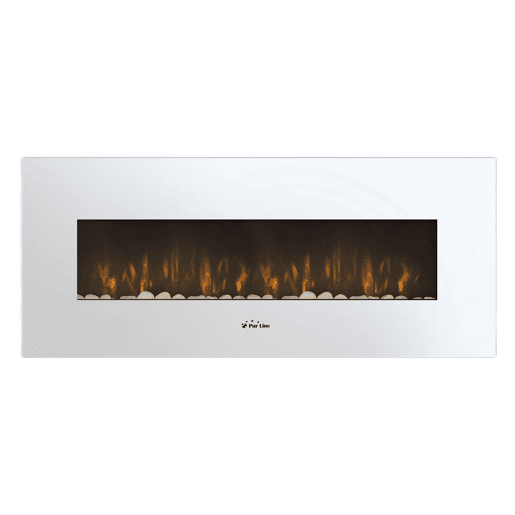 Lareira eléctrica de encastrar 2000W NON com frente plana Branco
