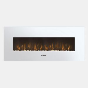 Lareira eléctrica de encastrar 2000W NON com frente plana Branco