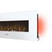 Chimenea Eléctrica Panorámica con luz LED ambiental Chimenea Eléctrica Panorámica con luz LED ambiental Blanco