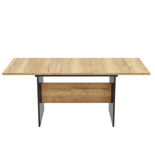 Mesa de jantar extensível para 4 a 6 pessoas - em MDF - Castanho