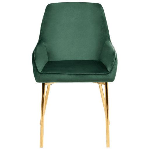 Conjunto de 2 cadeiras de jantar LOVERNA Veludo Verde