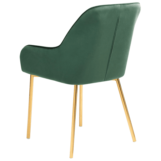 Conjunto de 2 cadeiras de jantar LOVERNA Veludo Verde