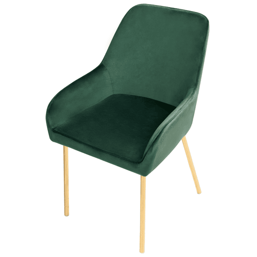Conjunto de 2 cadeiras de jantar LOVERNA Veludo Verde