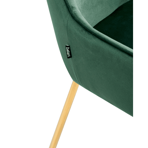Conjunto de 2 cadeiras de jantar LOVERNA Veludo Verde