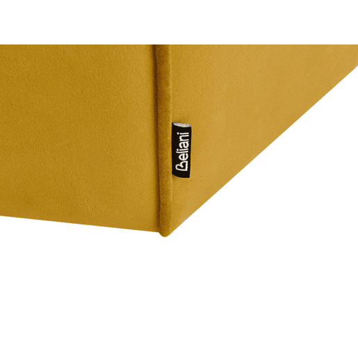 Pufe WISHEK Veludo Amarelo 45 cm 45 cm 42 cm