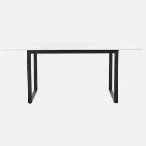 Mesa de jantar extensível multifunções - estilo industrial - Branco