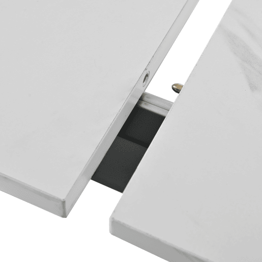 Mesa de jantar extensível multifunções - estilo industrial - Branco