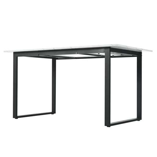 Mesa de jantar extensível multifunções - estilo industrial - Branco