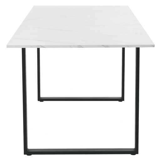 Mesa de jantar extensível multifunções - estilo industrial - Branco